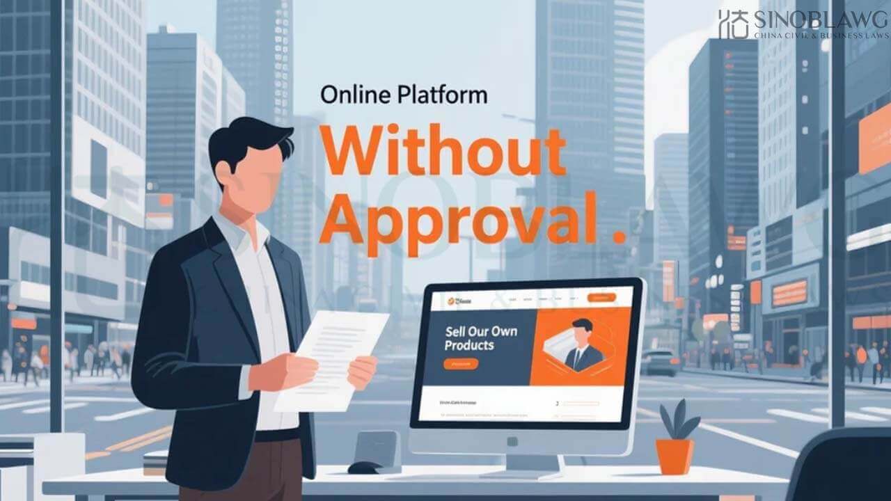 Can we set up our own online platform to sell our own products without obtaining approval?