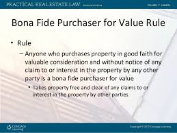 Bona Fide Purchaser for Value without Notice Rule under China Laws