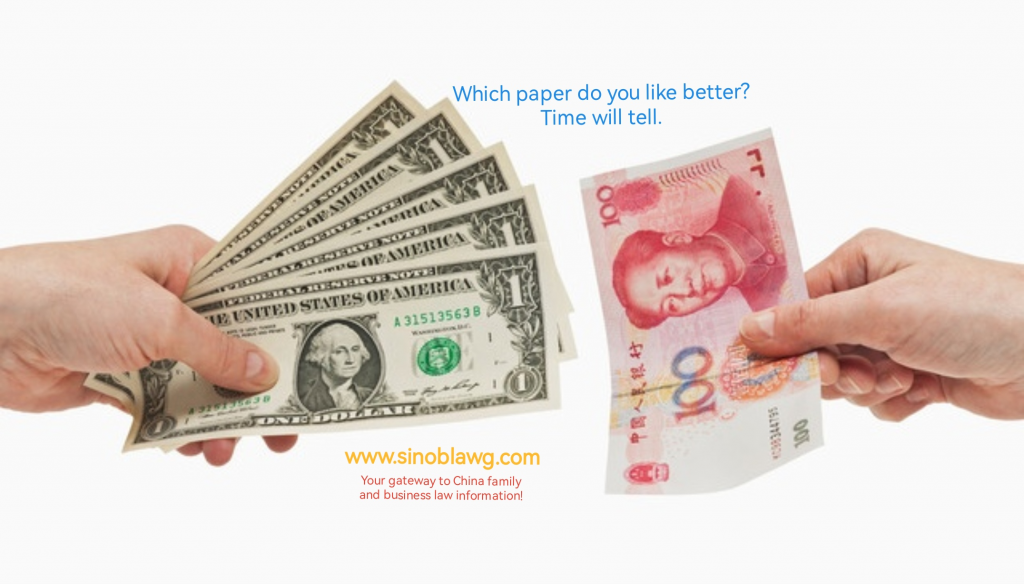 American Dollar Being Challenged by China Yuan: Time to Hold More China Assets?